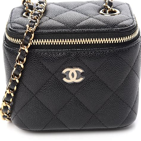 chanel small vanity with chain|Chanel vanity case original.